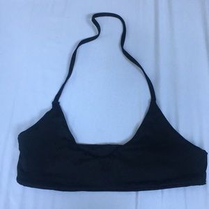 HANDMADE black bikini top